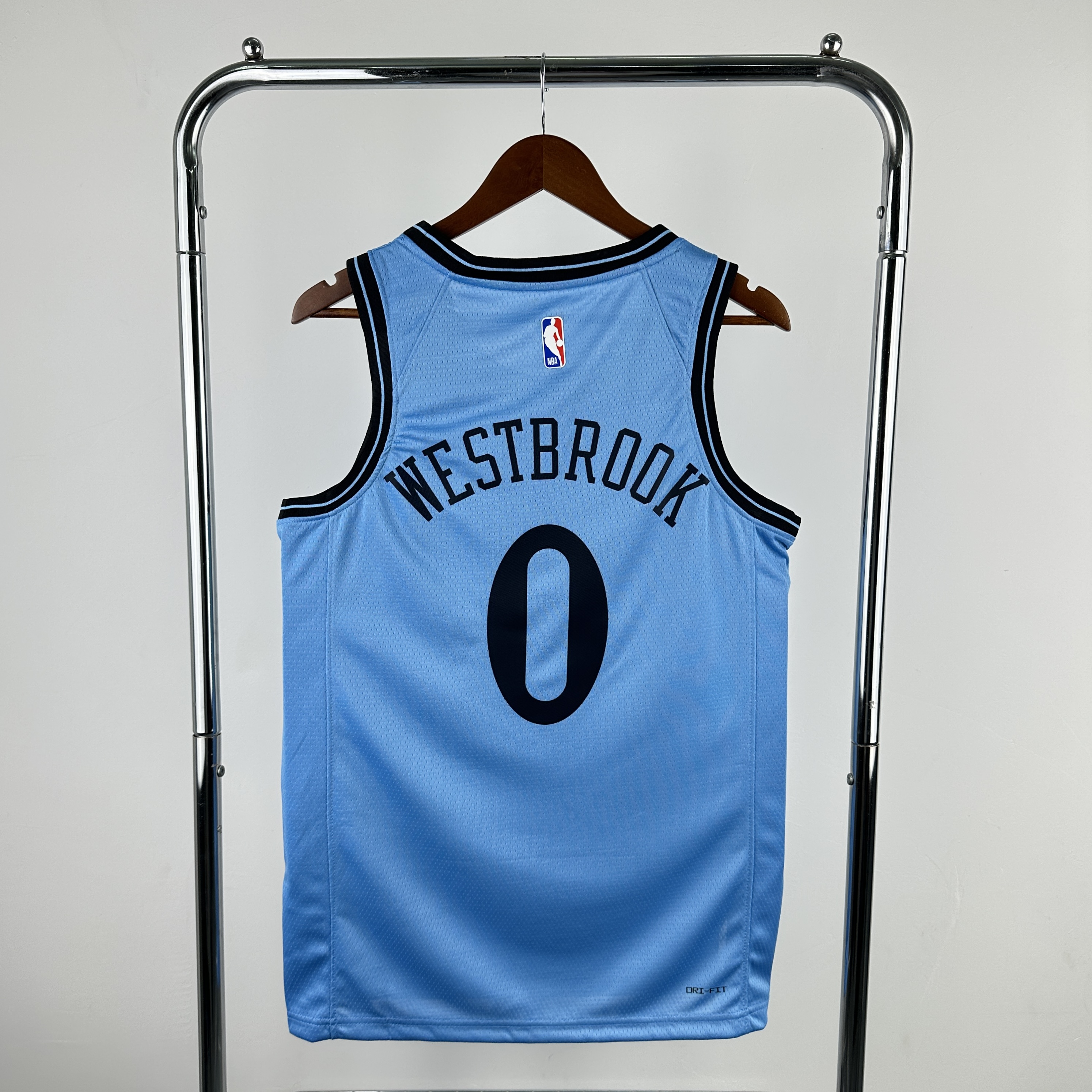 Men Los Angeles Clippers #0 Westbrook Light Blue City Edition Season Nike 2025 NBA Jersey->los angeles clippers->NBA Jersey